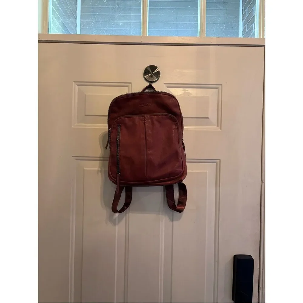 American Leather Co Cleveland Backpack - Leather Mini Backpack in Brown